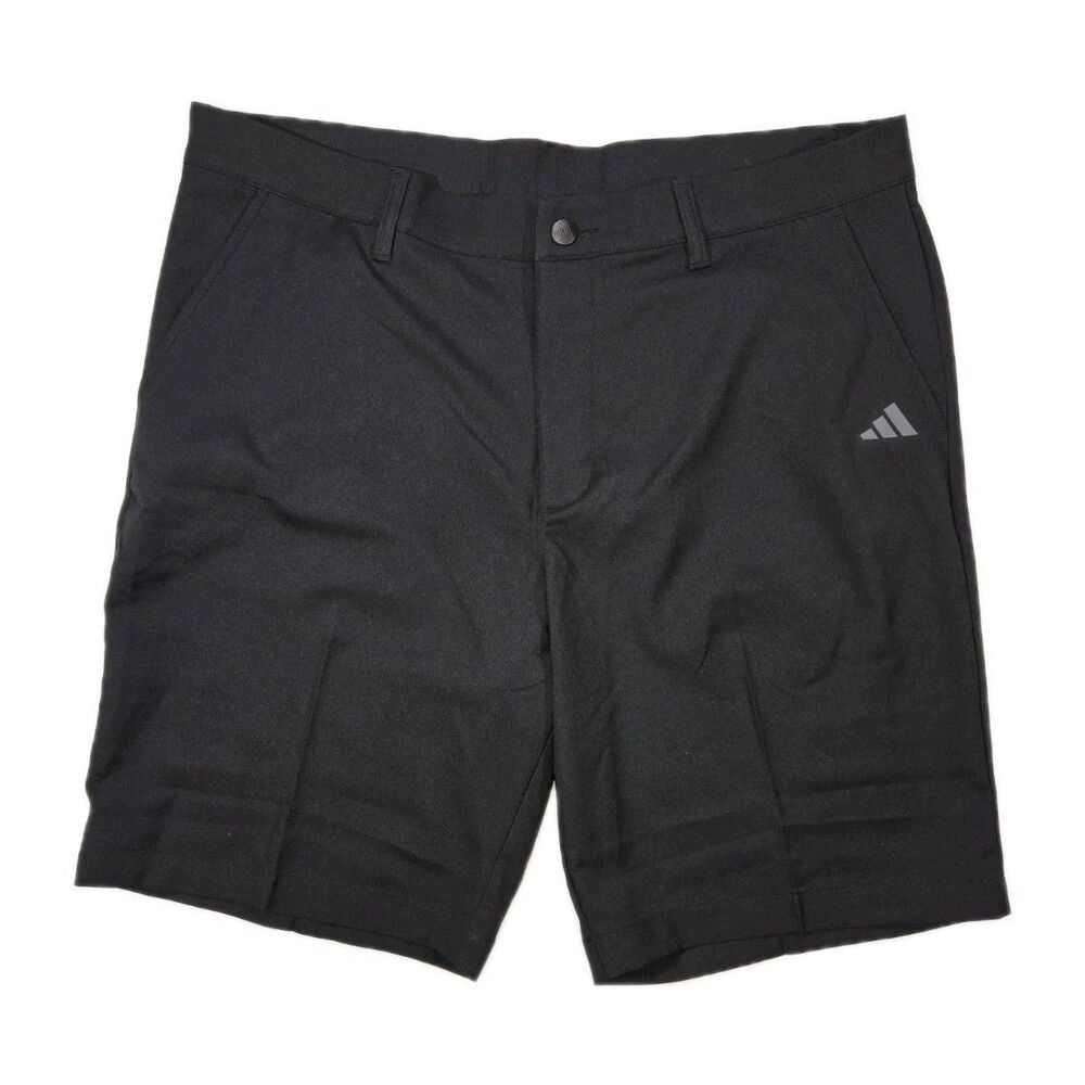 Mens Adidas Adi Advantage Golf Shorts Solid Black 36 36x8.5